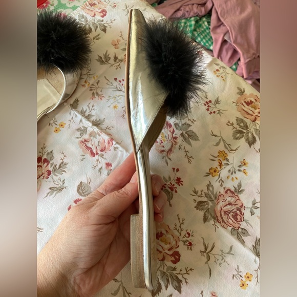 Frances Valentine Pauline Silver flats 8.5 - Picture 9 of 11